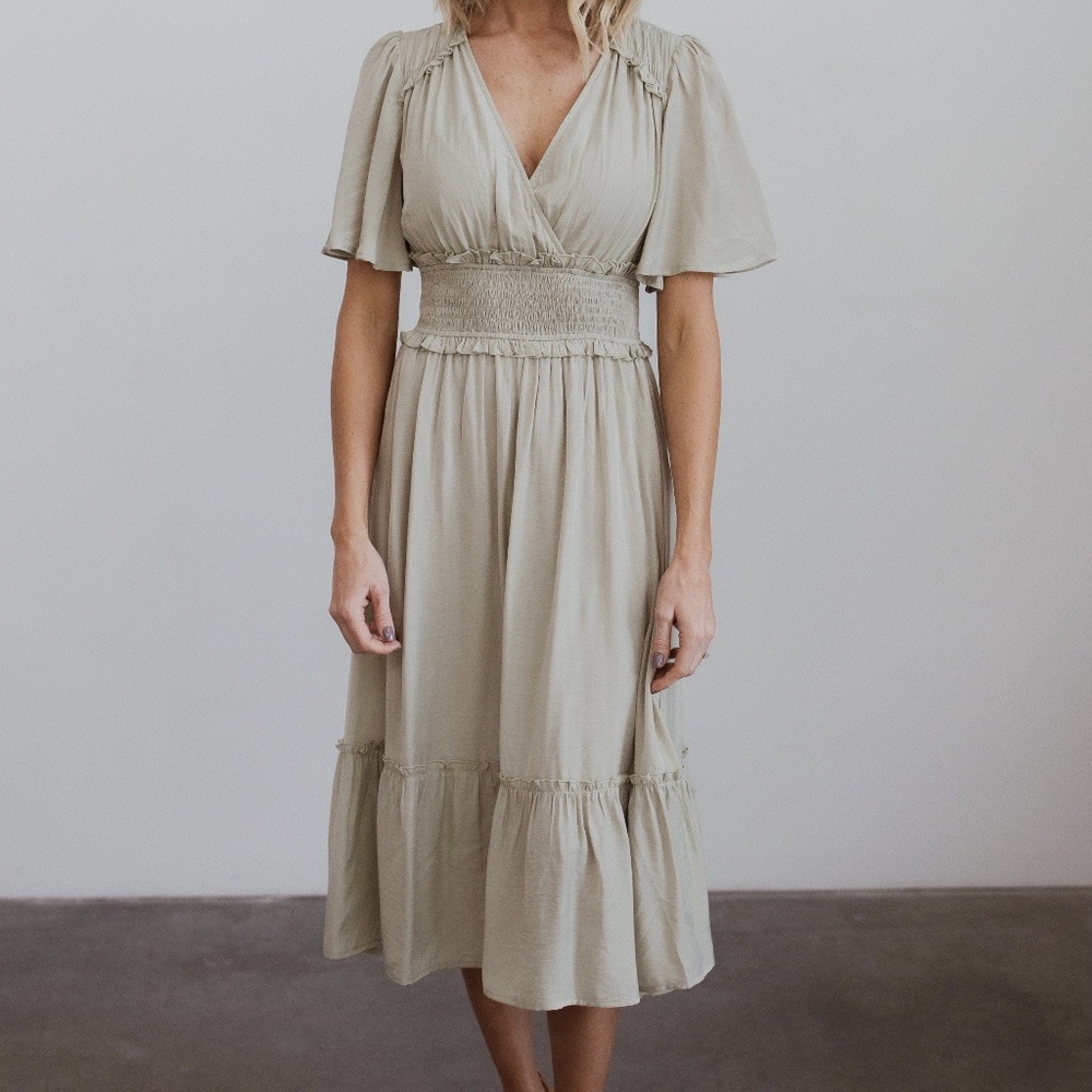 Baltic Born Rachel Sage Midi Dress NWT XL